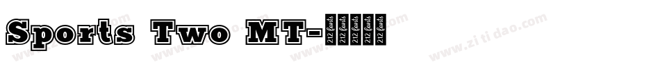 Sports Two MT字体转换
